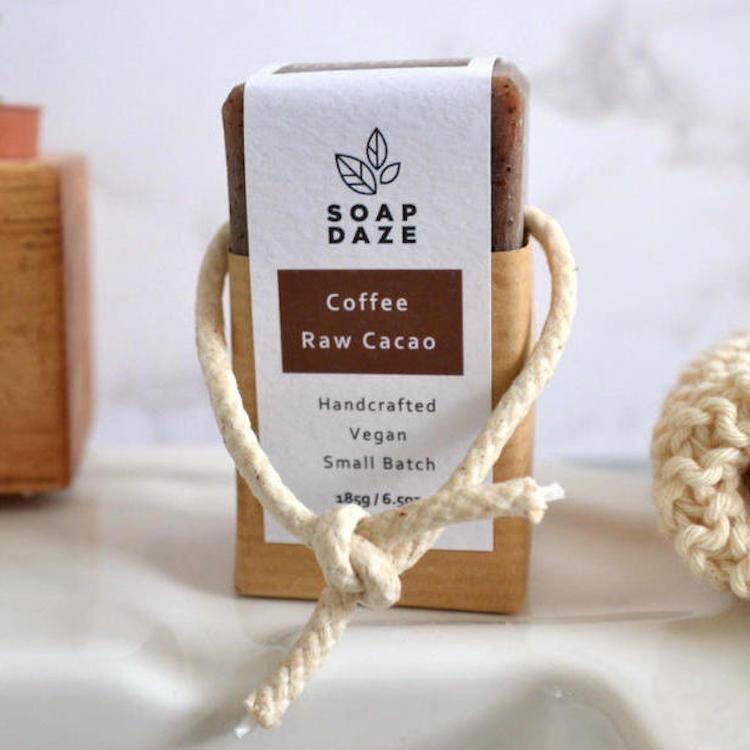 extra large natural soap on a rope
