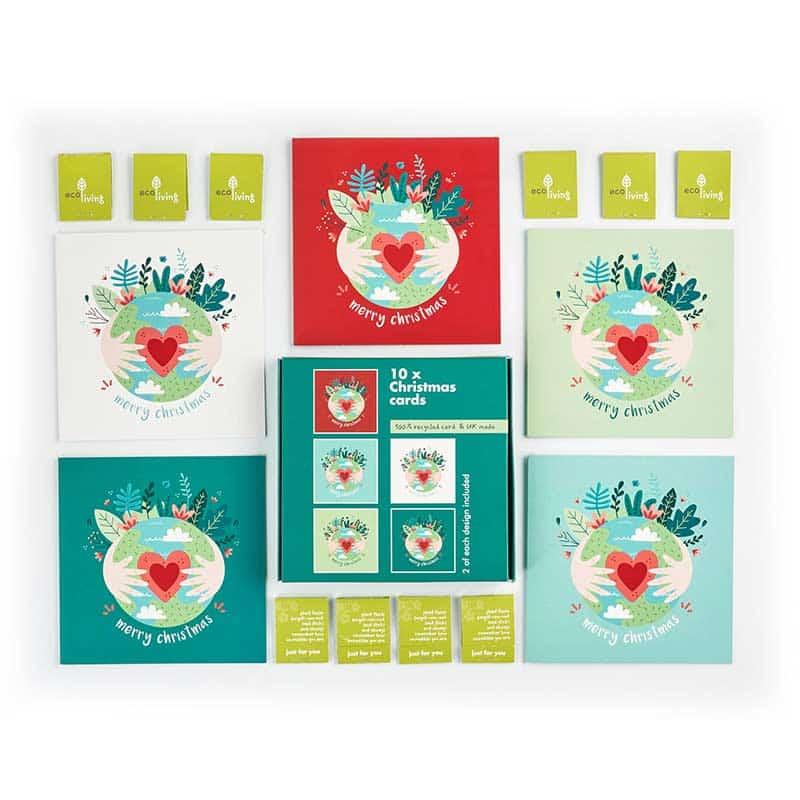 eco earth recycled multipack christmas cards