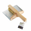 wooden dustpan and brush set