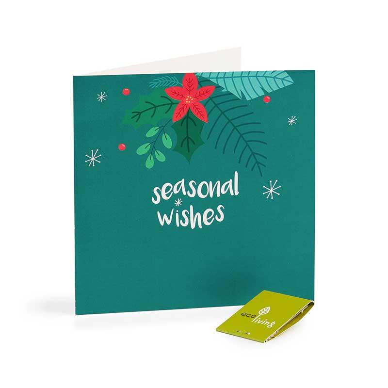 seasonal wishes xmas card