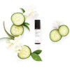 Evolve Hyaluronic Eye Complex lifestyle shot with cucumbers