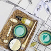 purple marble face mask gift set