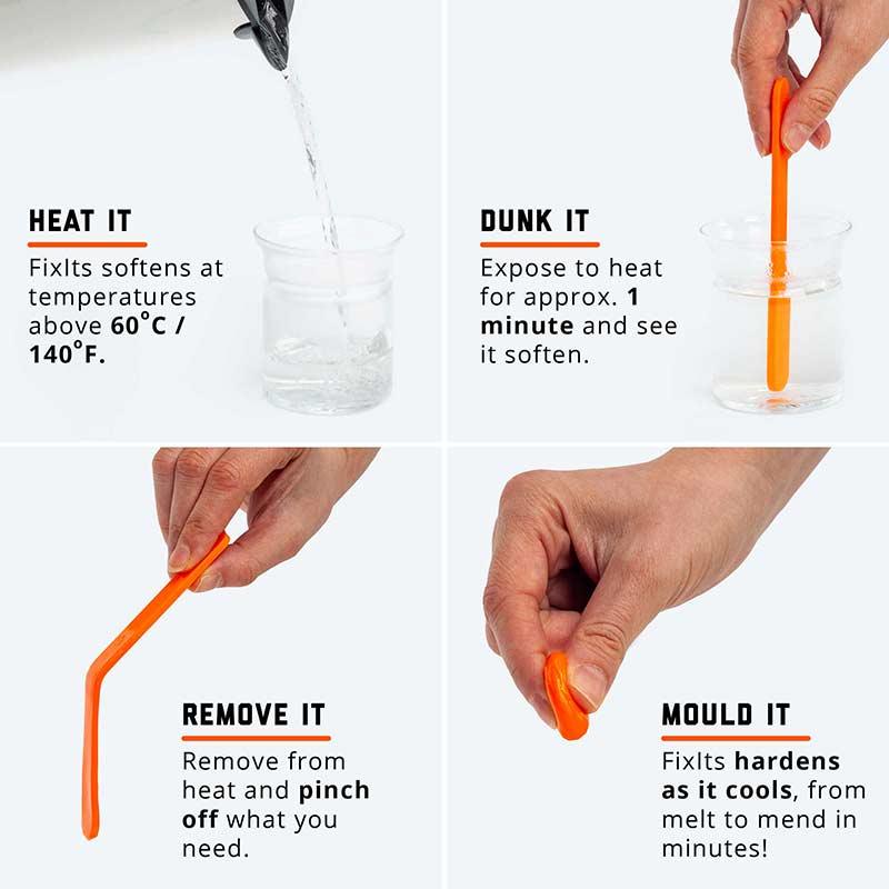infographic on how to use fixits sticks