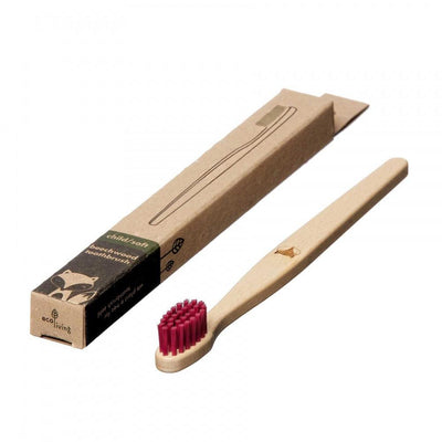 Kids 100% Plant-Based Beech Wood Toothbrush - Fox - The Friendly Turtle