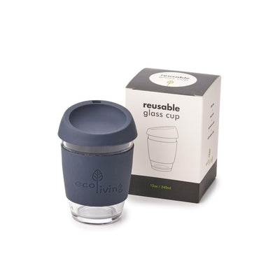 Reusable Glass Coffee Cup - The Friendly Turtle
