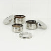 round stainless steel food containers with lids