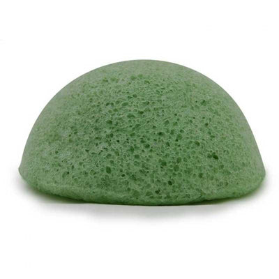konjac sponge with green tea