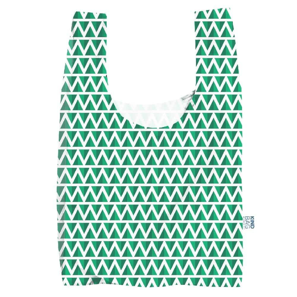 mint love reusable shopping bag