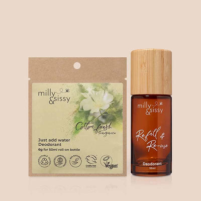 milly and sissy refillable deodorant set