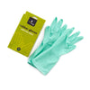 natural rubber gloves in green
