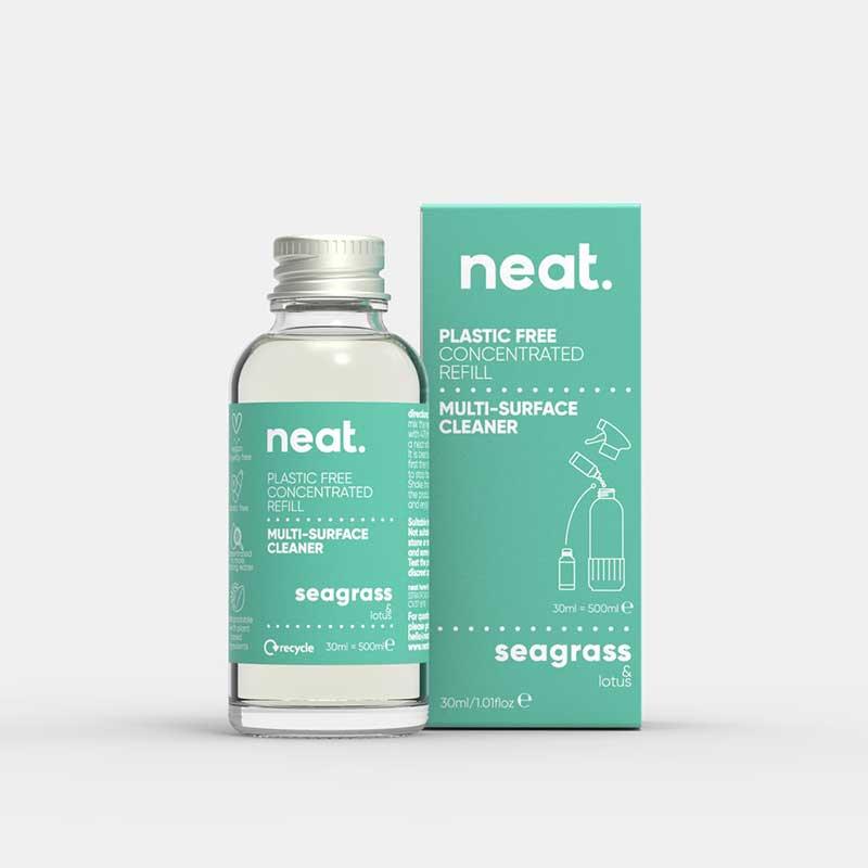 neat concentrated cleaning refill in seagrass