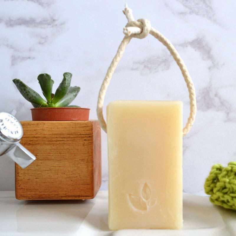 Soap on a rope vegan soap no plastic no packaging