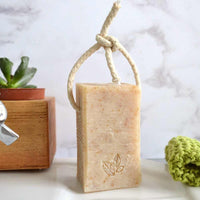 oatmylk soap on a rope extra large