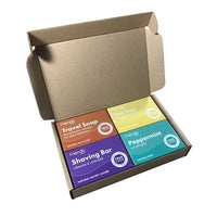 travel selection soap in cardboard box