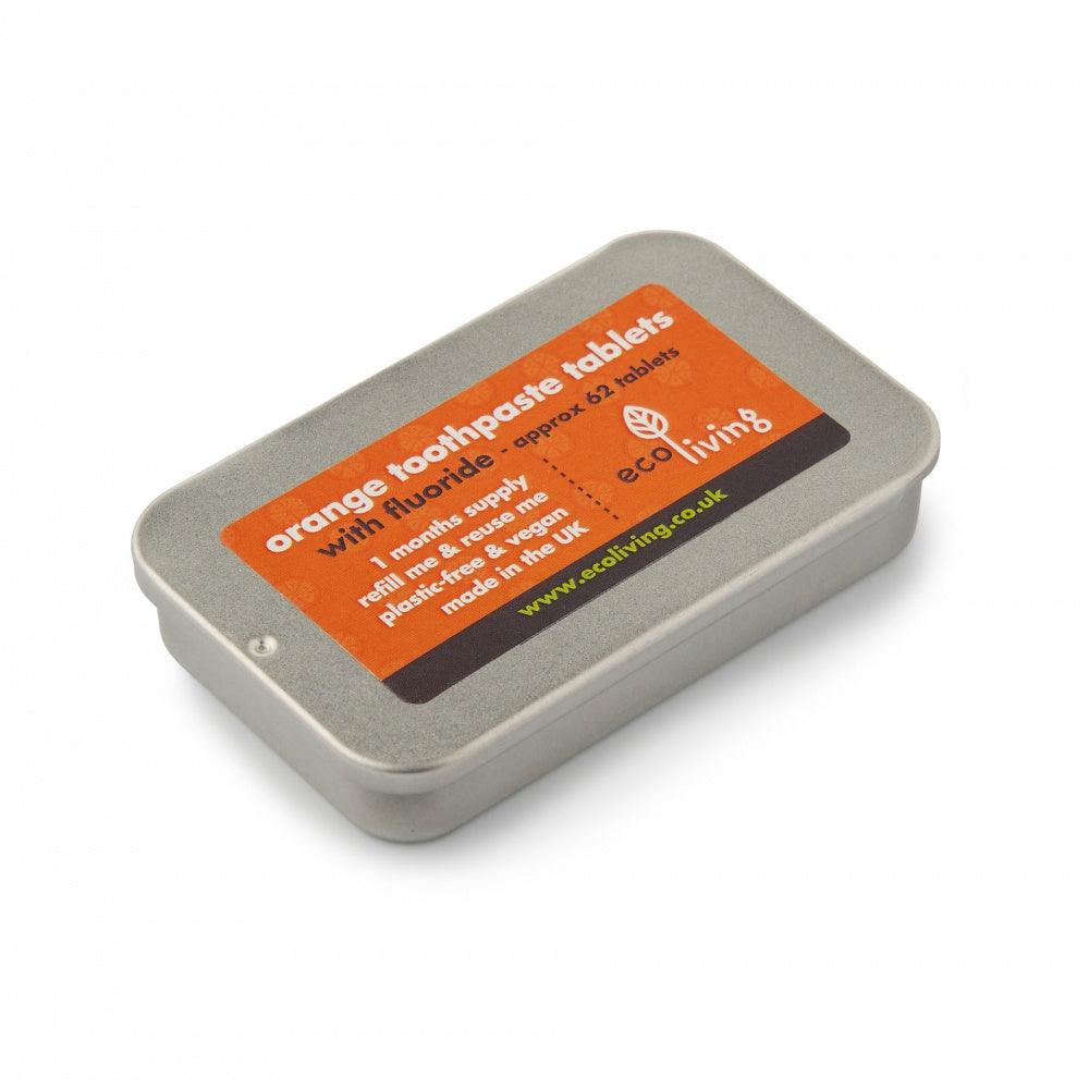 Orange Toothpaste Tablets Eco-Friendly Oral Care | Friendly Turtle ...