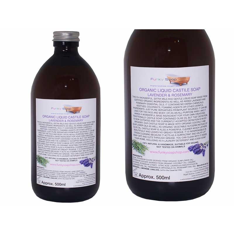 organic liquid castile soap lavender