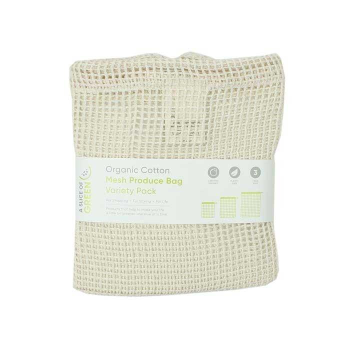 organic cotton mesh bags in packaging