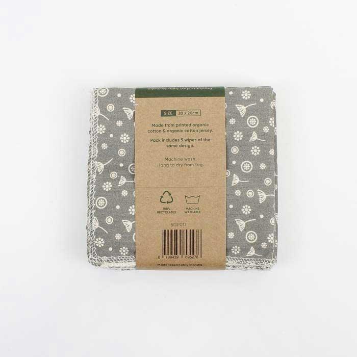 organic cotton reusable wipes packaging