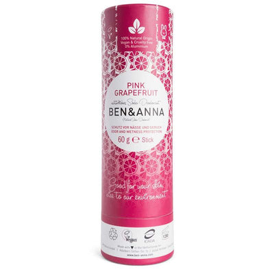 ben and anna deodorant stick in pink grapefruit