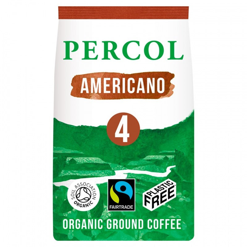 Percol Plastic Free Ground Coffee - Rich Americano