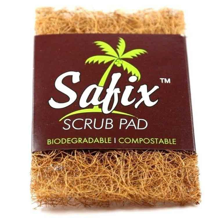 coconut scrub pad large in cardboard packaging