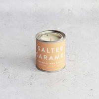 salted caramel coconut wax candle