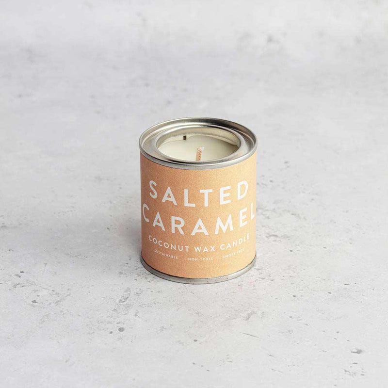 salted caramel coconut wax candle