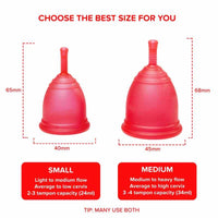 menstrual cup best size chart