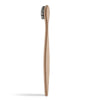 wooden toothbrush with curved back