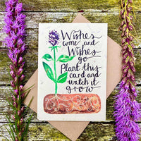 wishes come wishes go plantable card