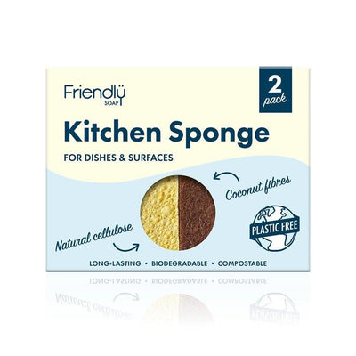 Friendly Soap Kitchen Sponge For Dishes & Surfaces - The Friendly Turtle