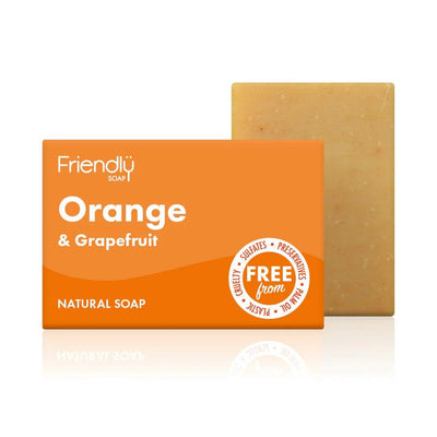 Friendly Orange & Grapefruit Natural Soap Bar - The Friendly Turtle