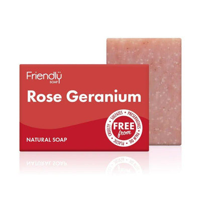 Friendly Rose Geranium Natural Soap Bar - The Friendly Turtle