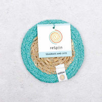 coaster with turquoise border