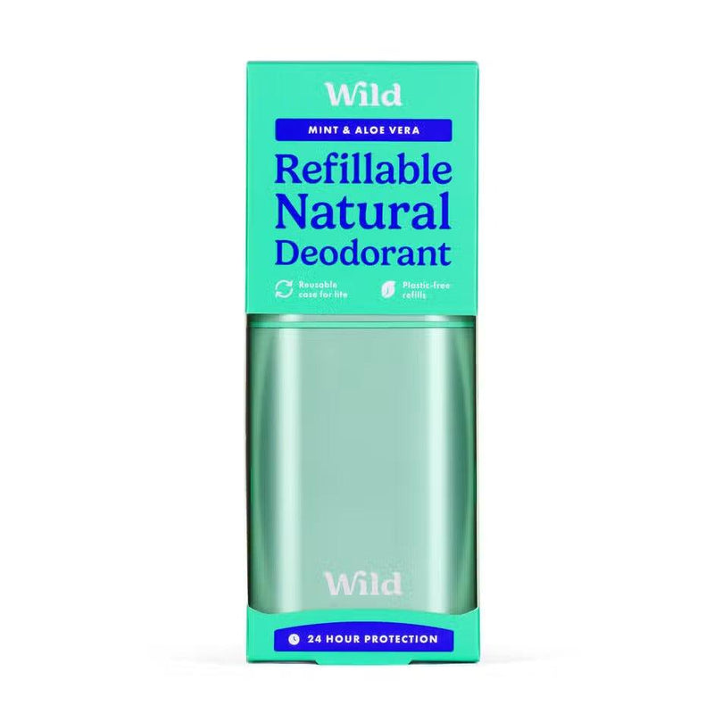 Wild Men's Aqua Case Deodorant Starter Pack - Mint & Aloe Vera